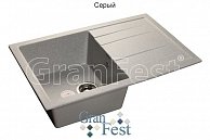 Кухонная мойка GranFest QUADRO GF - Q780L  серый
