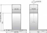 Кухонная вытяжка  Elikor Коралл 60П-430-К3Д белый/ белое стекло
