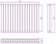 Полотенцесушитель водяной Сунержа ЭСТЕТ-00 500х720 00-0332-5016