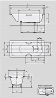 Ванна стальная Kaldewei SANIFORM PLUS 160х70 (362-1)