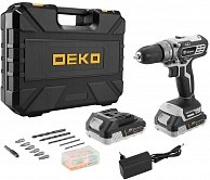 Дрель-шуруповерт аккумуляторная Deko DKCD20 Black Edition SET 3 (063-4050)