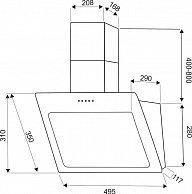 Вытяжка  Exiteq EX-1025  black