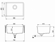 Кухонная мойка AquaSanita Arca SQA102W альба (710)