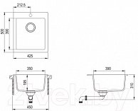 Кухонная мойка AquaSanita Simplex SQS100W silica 111