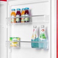 Холодильник Maunfeld MFF186NFRR красный