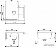 Кухонная мойка AquaSanita Tesa SQT102AW  silica 111