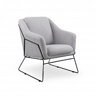 Кресло Halmar SOFT 2 серый/черный