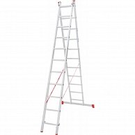 Лестница двухсекционная алюминиевая Новая высота NV222 2х 9 серия
