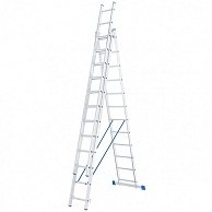 Лестница Сибртех алюминиевая, трехсекционная 3х14