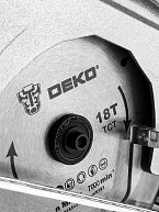 Пила циркулярная Deko DKCS20 Laser  с 2-мя АКБ (063-4210)