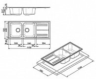 Кухонная мойка Smeg LZ116B