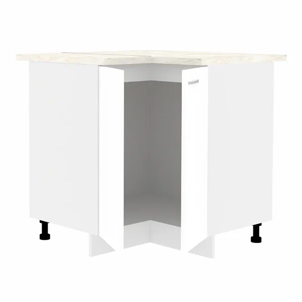 Шкаф-стол угловой  Кортекс-мебель Корнелия МАРА НШУ Голубой, Мадрид