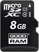 Карта памяти  GOODRAM 8GB microSD Class 10 UHS I + adapter SDU8GHCUHS1AGRR10