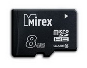 Карта памяти microsdhc Mirex 8GB class 10 (13612-MC10SD08)