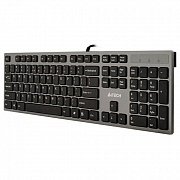 Клавиатура  A4Tech KV-300H USB серый + черный