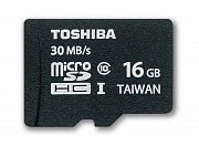 Карта памяти Toshiba microSD SDHC 16GB class 10 + adapter UHS-I