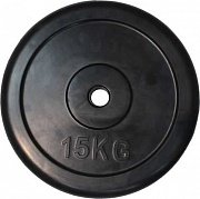 Диск Overtime (26 мм 15 кг) обрезиненный черный