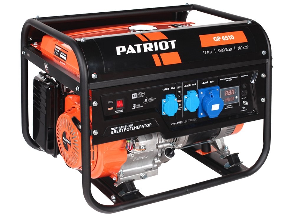 

Генератор Patriot GP 6510, GP 6510