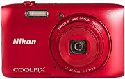 Цифровая фотокамера NIKON COOLPIX S3700  красный