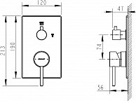 Смеситель  Bravat Arc P69193C-2-ENG хром (35340)