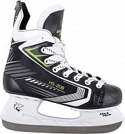 Коньки хоккейные Black Aqua  HS-208  белый, зеленый, черный (р.40)