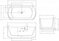 Ванна акриловая Abber AB9488-1.5