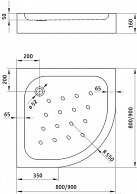 Душевой поддон Deante Standard New 80x80 KTA 054B