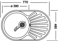 Мойка Kromevye EC 259 D Декор