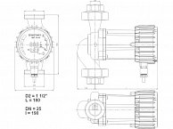 Циркуляционный насос IMP PUMPS GHN 25/60-180 (979524528)