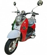 Скутер Vento Retro зелено-бело-красный