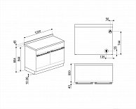 Плита Smeg CPF120IGMPBL