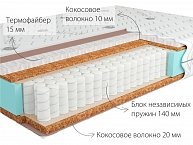 Матрас KONDOR Medic-2 Hard 100х200 (термофайбер) трикотаж (06)