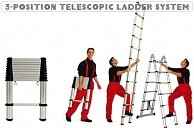 Лестница телескопическая 2-х секц. алюм. Startul ST9733-050  237/500см, 2х8 ступ. 16,95кг