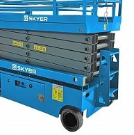Подъемник самоходный ножничный с выдвижной платформой SKYER PLH1025