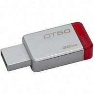 USB Flash Kingston  32GB USB 3.0 DataTraveler 50 (Metal/Red)  DT50/32GB