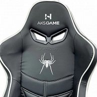 Кресло поворотное  AksHome  SPIDERMAN, ECO черный/белый