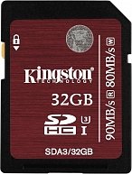 Карта памяти Kingston 32GB SDHC UHS-I Speed Class 3 SDA3/32GB