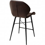 Полубарный стул Дамавер MARCEL COWBOY-#800 темно-коричневый (H=65cm), ткань микрофибра