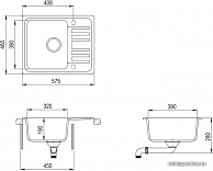 Кухонная мойка AquaSanita  Notus SQ102AW beige 110