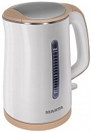 Электрический чайник Marta MT-1065 бежевый/серый
