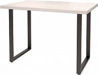 Обеденный стол Millwood Лофт Ницца Л 120x70x75 дуб белый Craft/металл черный