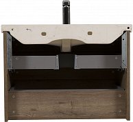 Шкаф консольный Аква Родос Винтаж 100 (аликанте темный) с умывальником Frame 100 см АР000040256 Тёмное дерево