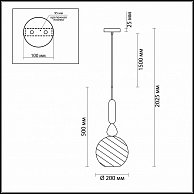 Люстра Odeon Light Bella 4648/1 (ODL20 370)