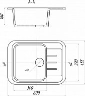 Кухонная мойка Gerhans B20 (оникс) черный