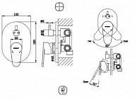 Смеситель Bravat Eler FB848238CP-3-RUS Хром (647675)