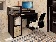 Компьютерный стол Интерлиния СК-09 дуб серый/дуб венге