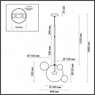 Люстра Odeon Light Bubbles 4802/12LB