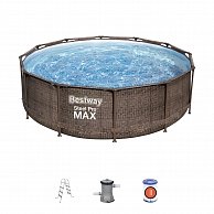 Бассейн Bestway Steel Pro MAX Ротанг 56709 (366х100, с фильтр-насосом)