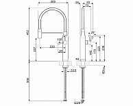 Кухонный смеситель Smeg MDF50BL черный