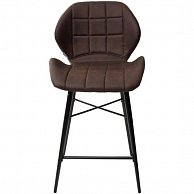 Полубарный стул Дамавер MARCEL COWBOY-#800 темно-коричневый (H=65cm), ткань микрофибра